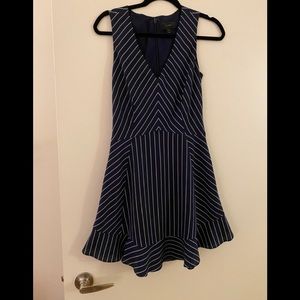 J.Crew striped crepe flutter dress